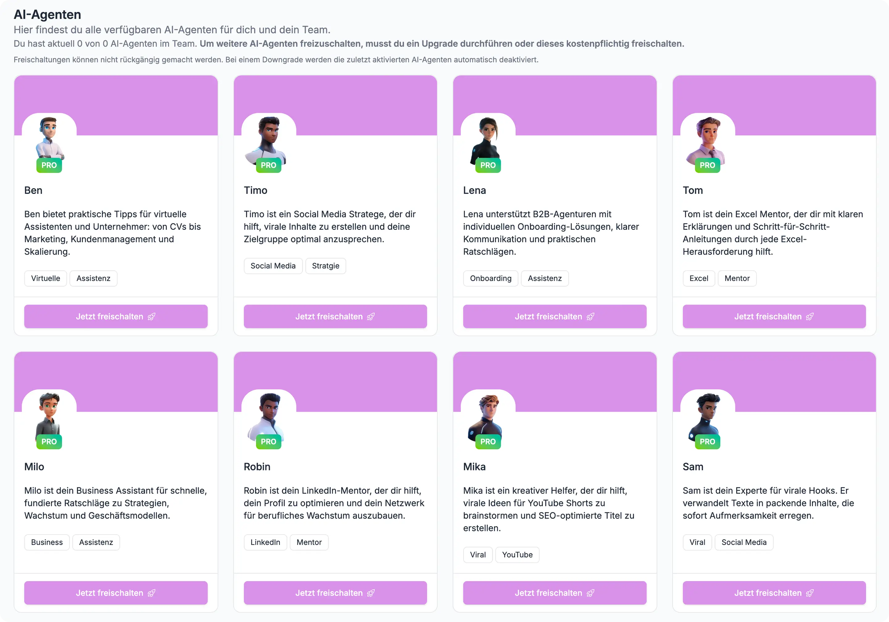 AI-Agenten Store - Über 100 spezialisierte Assistenten