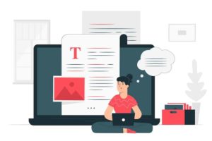 SEO Copywriting: Ein vollständiger Leitfaden für Anfänger (2022) 2 blogging illustration concept 114360 788