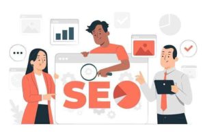 SEO Copywriting: Ein vollständiger Leitfaden für Anfänger (2022) 7 seo analytics team concept illustration 114360 9205